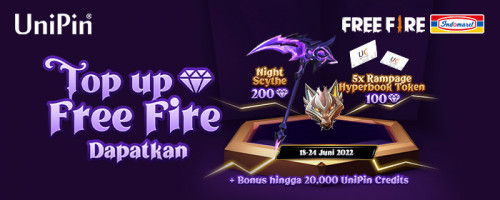 Top Up Diamonds Free Fire di UniPin, Dapatkan Triple Bonus nya!